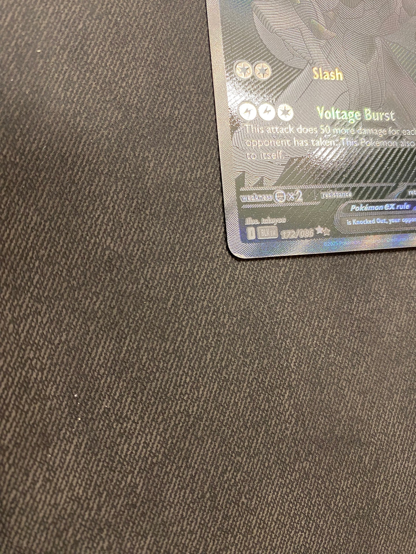 Pokémon Zekrom Ex #172 (BLK) - NM