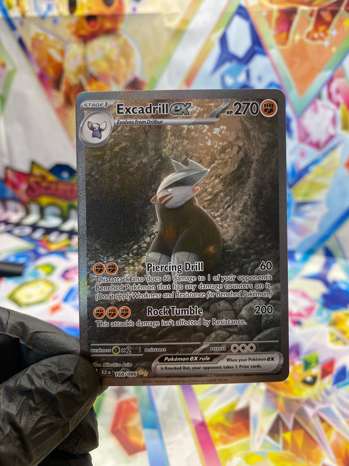 Pokémon Excadrill Ex #168 (BLK) - NM/M