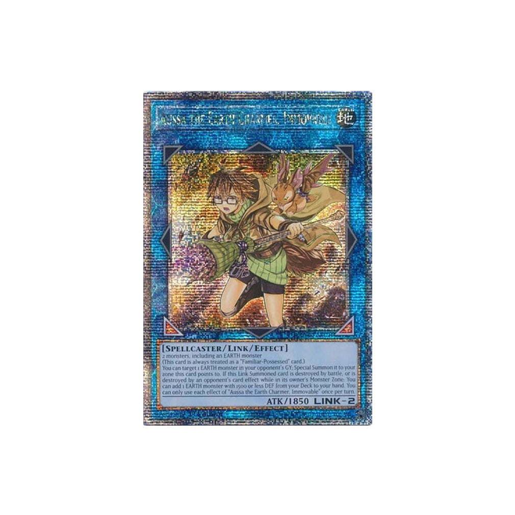 Yu-Gi-Oh! Aussa The Earth Charmer, Immovable (RA04-EN078) Quarter Century Secret Rare - NM/M