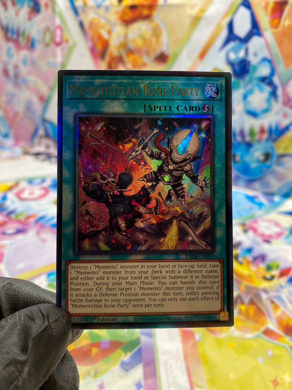 Yu-Gi-Oh! Mementotlan Bone Party (RA04-EN099) Prismatic Ultimate Rare - NM/M