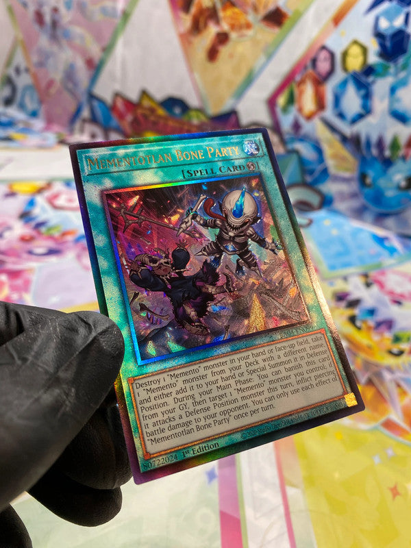 Yu-Gi-Oh! Mementotlan Bone Party (RA04-EN099) Prismatic Ultimate Rare - NM/M