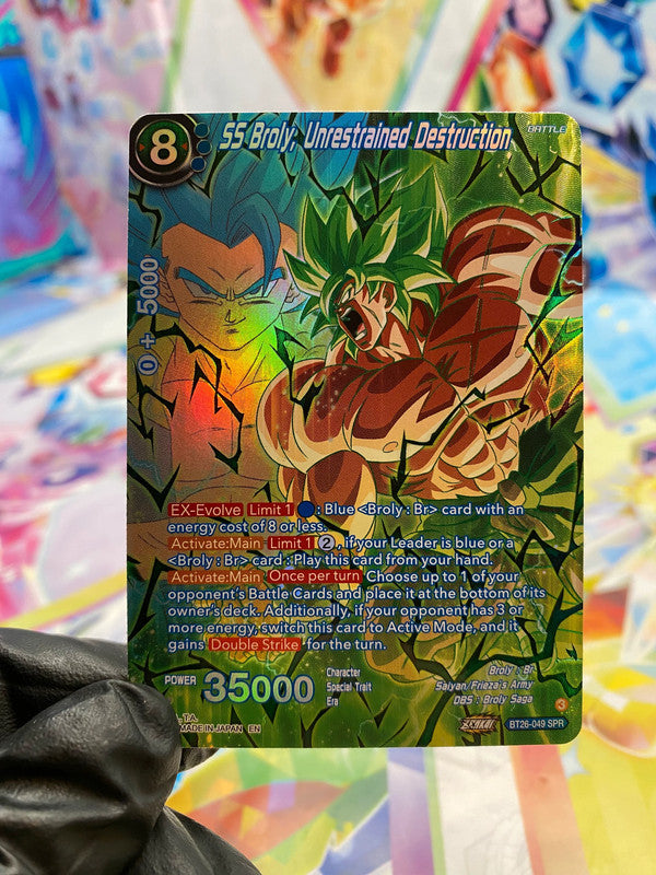 Dragon Ball SS Broly; Unrestrained Destruction (BT26-049 SPR) - NM/M