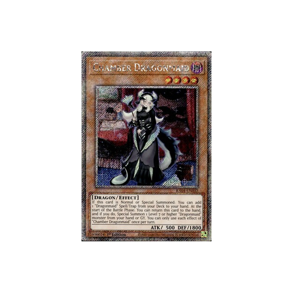 Yu-Gi-Oh! Chamber Dragonmaid (RA04-EN032) Platinum Secret Rare - NM/M