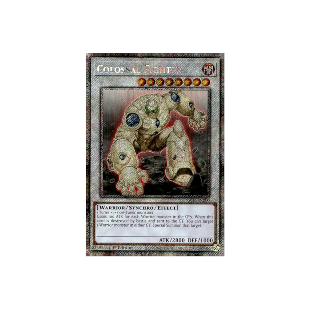 Yu-Gi-Oh! Colossal Fighter (RA03-EN200) Platinum Secret Rare - NM/M