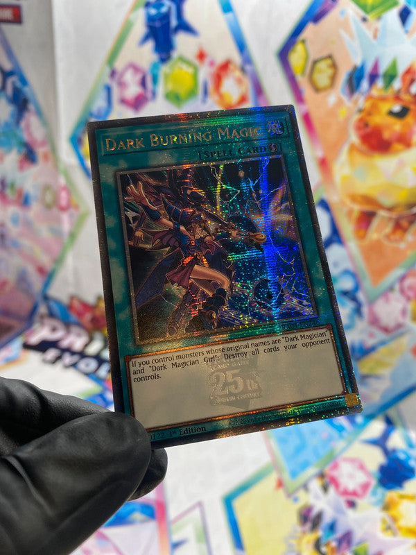 Yu-Gi-Oh! Dark Burning Magic (RA04-EN246) Quarter Century Secret Rare - NM/M