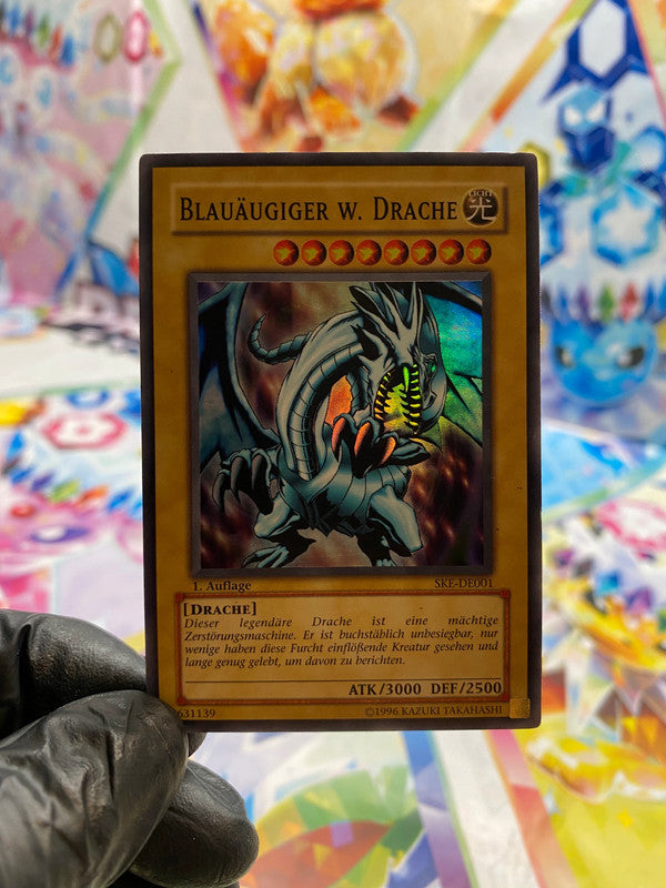 Yu-Gi-Oh! Blauäugiger W. Drache (SKE-DE001) 1st Auflage - GOOD