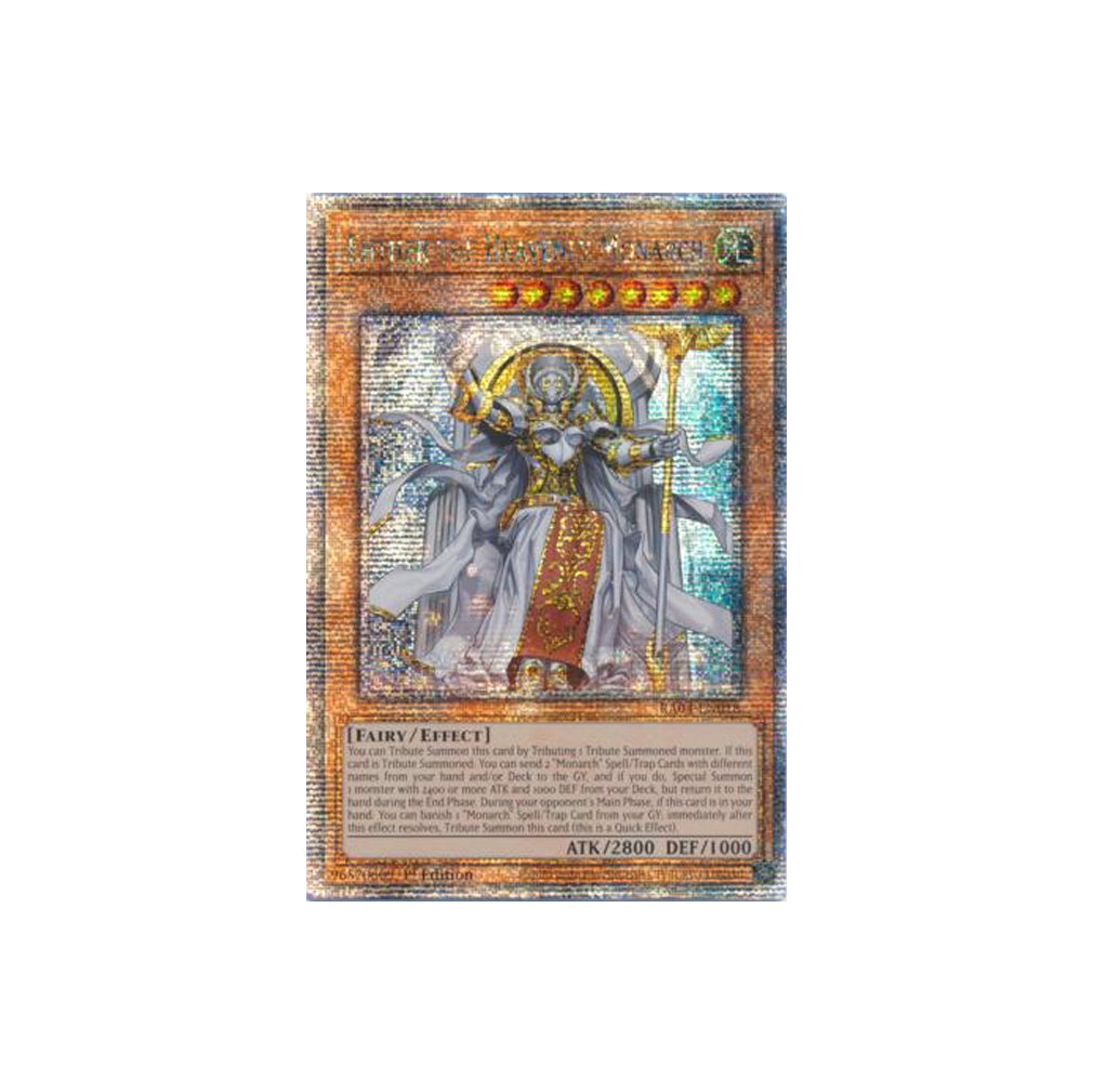Yu-Gi-Oh! Ehther The Heavenly Monarch (RA04-EN018) Platinum Secret Rare - NM/M