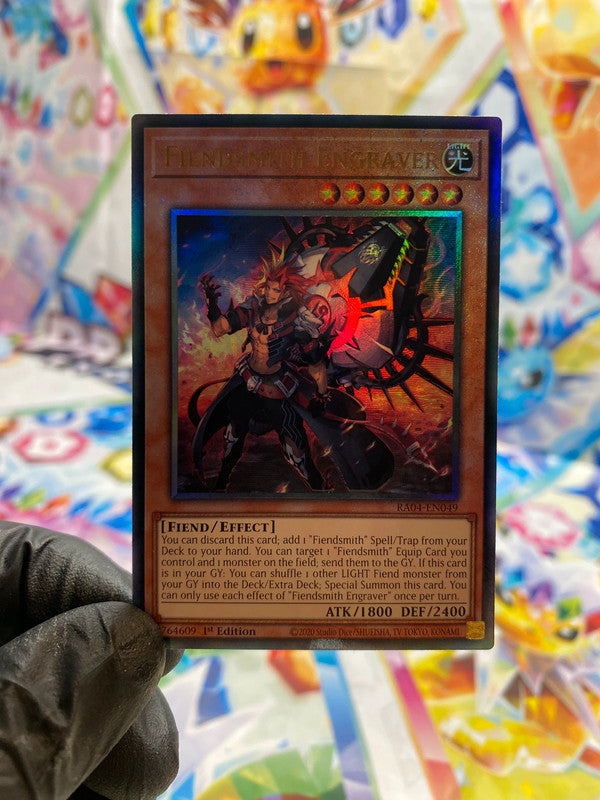 Yu-Gi-Oh! Fiendsmith Engraver (RA04-EN049) Prismatic Ultimate Rare - NM/M