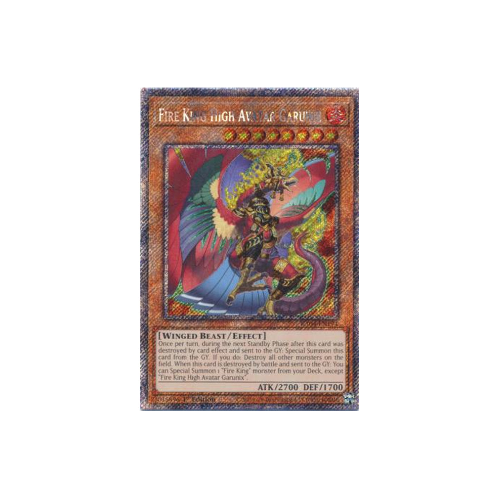 Yu-Gi-Oh! Fire King High Avatar Garunix (RA04-EN194) Platinum Secret Rare - NM/M