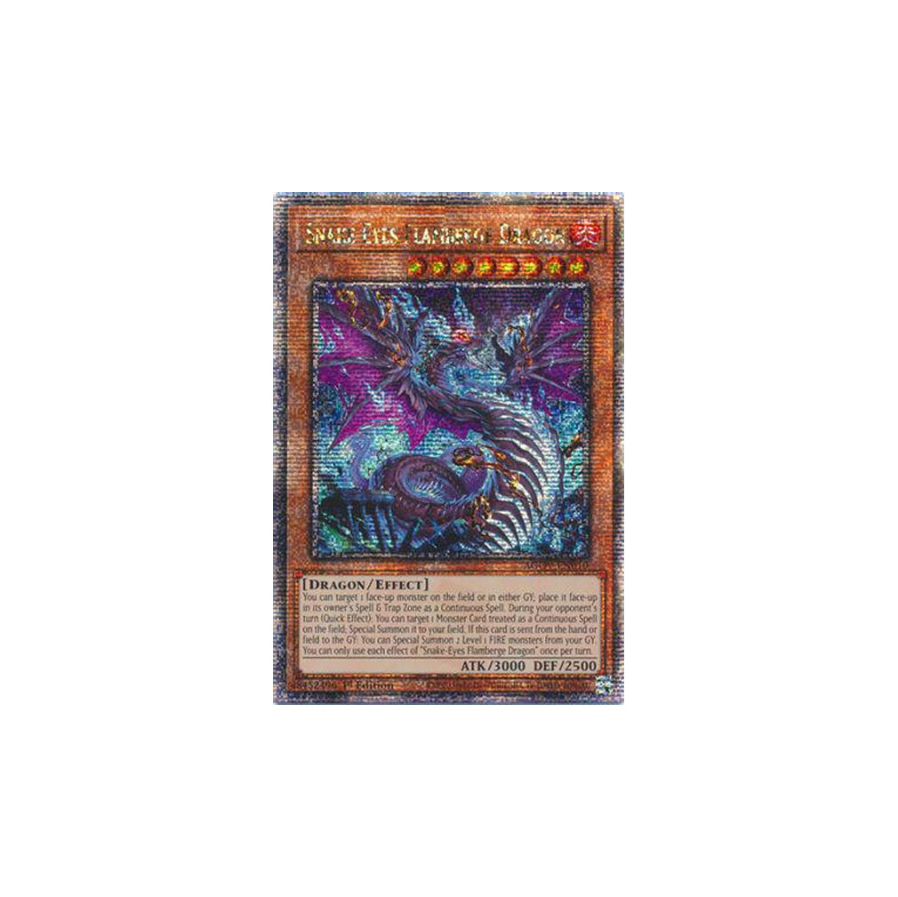 Yu-Gi-Oh! Snake-Eyes Flamberge Dragon (AGOV-EN010) Quarter Century Secret Rare - NM/M