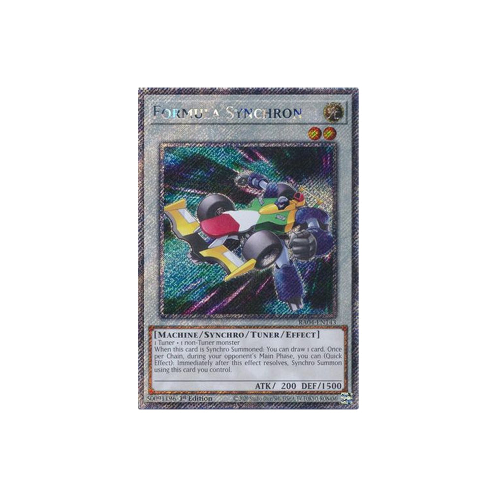 Yu-Gi-Oh! Formula Synchron (RA04-EN143) Platinum Secret Rare - NM/M