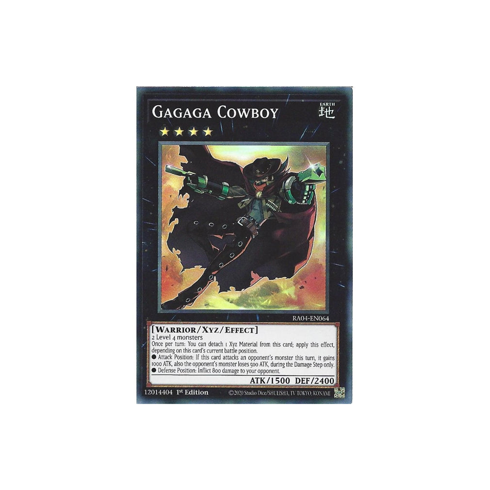 Yu-Gi-Oh! Gagaga Cowboy (RA04-EN064) Secret Rare - NM/M