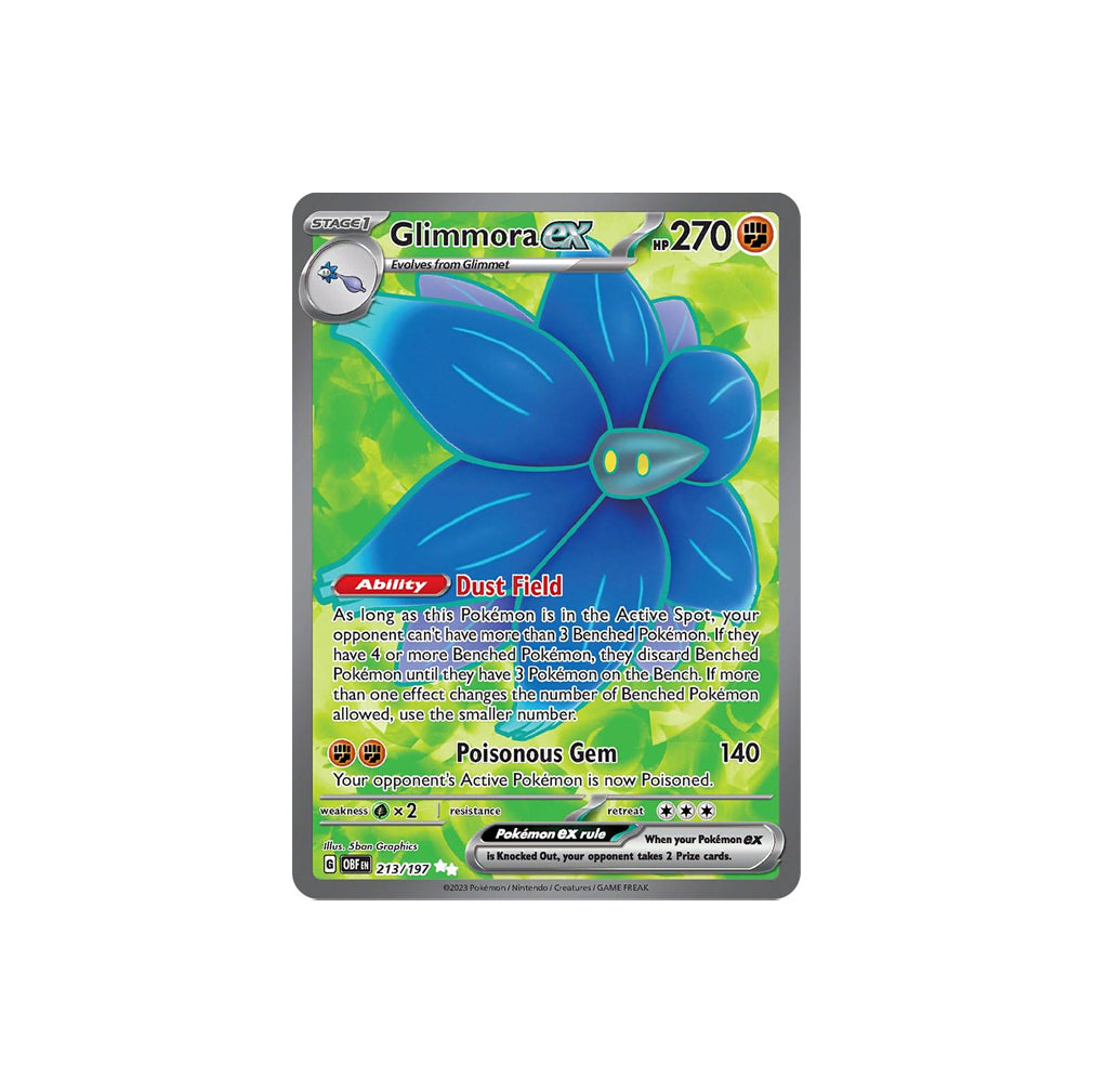 Pokémon Glimmora Ex #213 (OBF) - NM