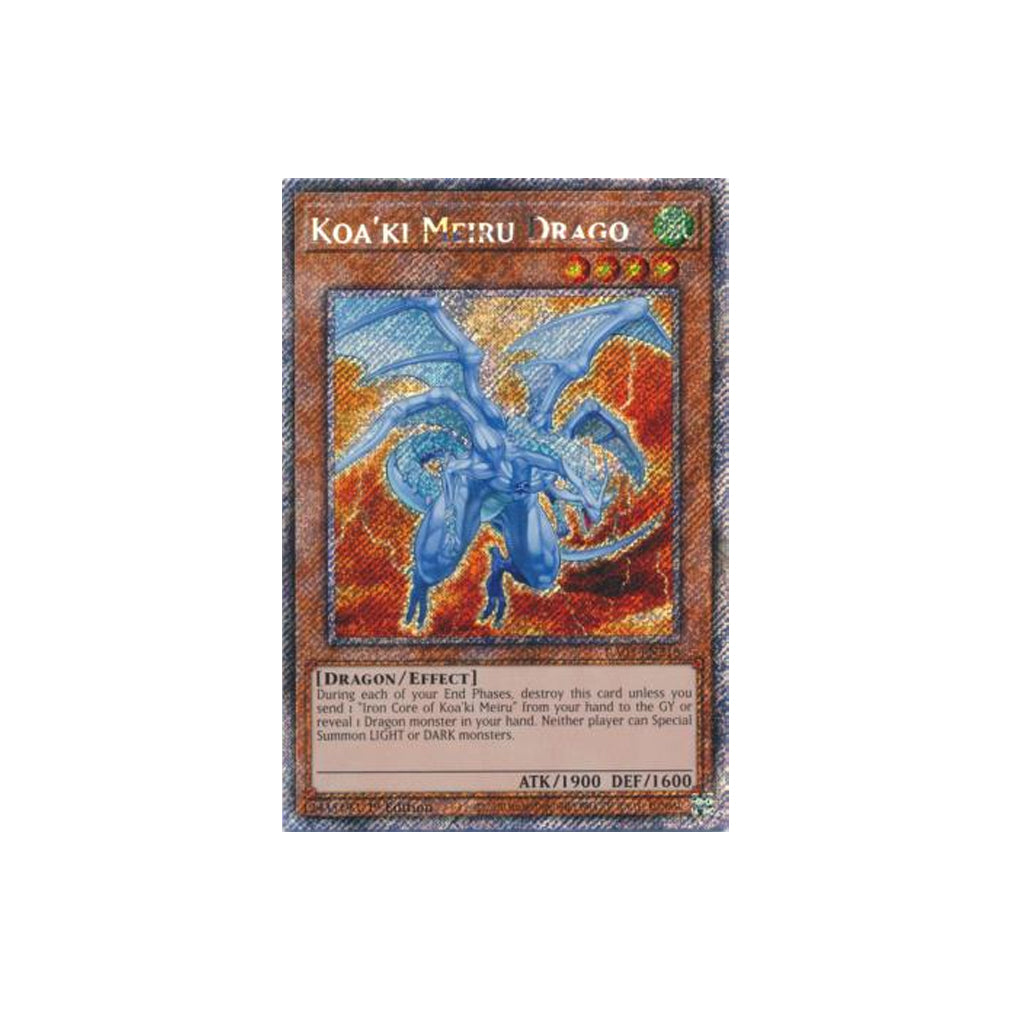 Yu-Gi-Oh! Koa'ki Meiru Drago (RA03-EN218) Platinum Secret Rare - NM/M