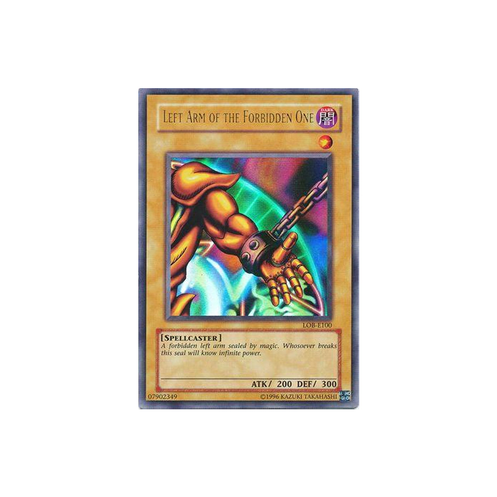 Yu-Gi-Oh! Left Arm Of The Forbidden One (LOB-E100) - GOOD