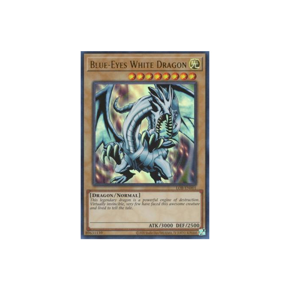 Yu-Gi-Oh! Blue-Eyes White Dragon (LOB-EN001) - NM
