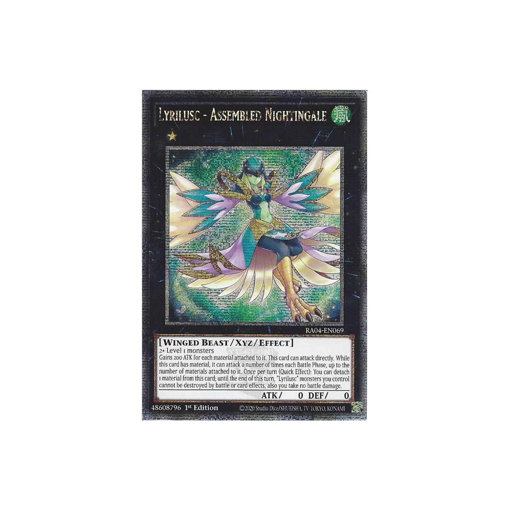 Yu-Gi-Oh! Lyrilusc - Assembled Nightingale (RA04-EN069) Quarter Century Secret Rare - NM/M