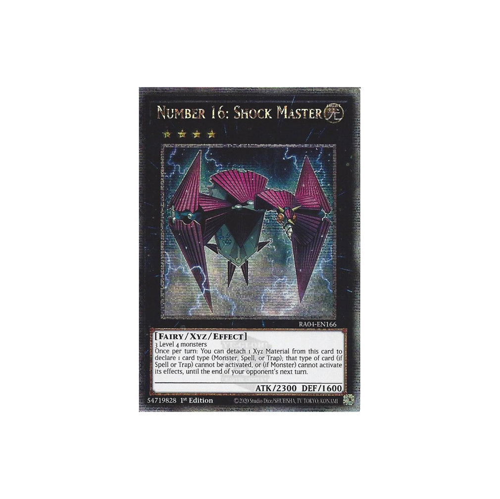 Yu-Gi-Oh! Number 16: Shock Master (RA04-EN166) Quarter Century Secret Rare - NM/M