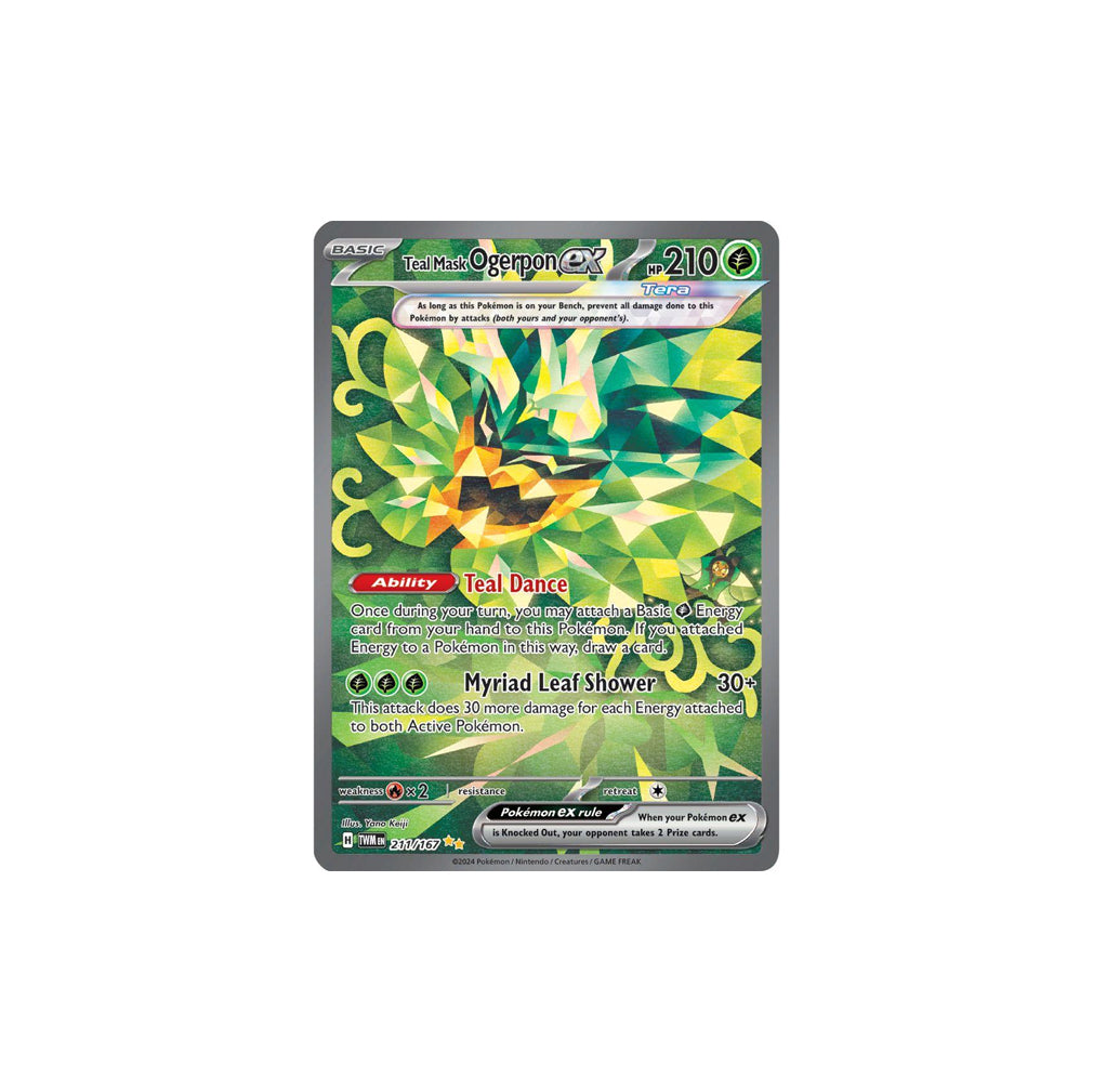 Pokémon Teal Mask Ogerpon Ex #211 (TWM) - NM/M