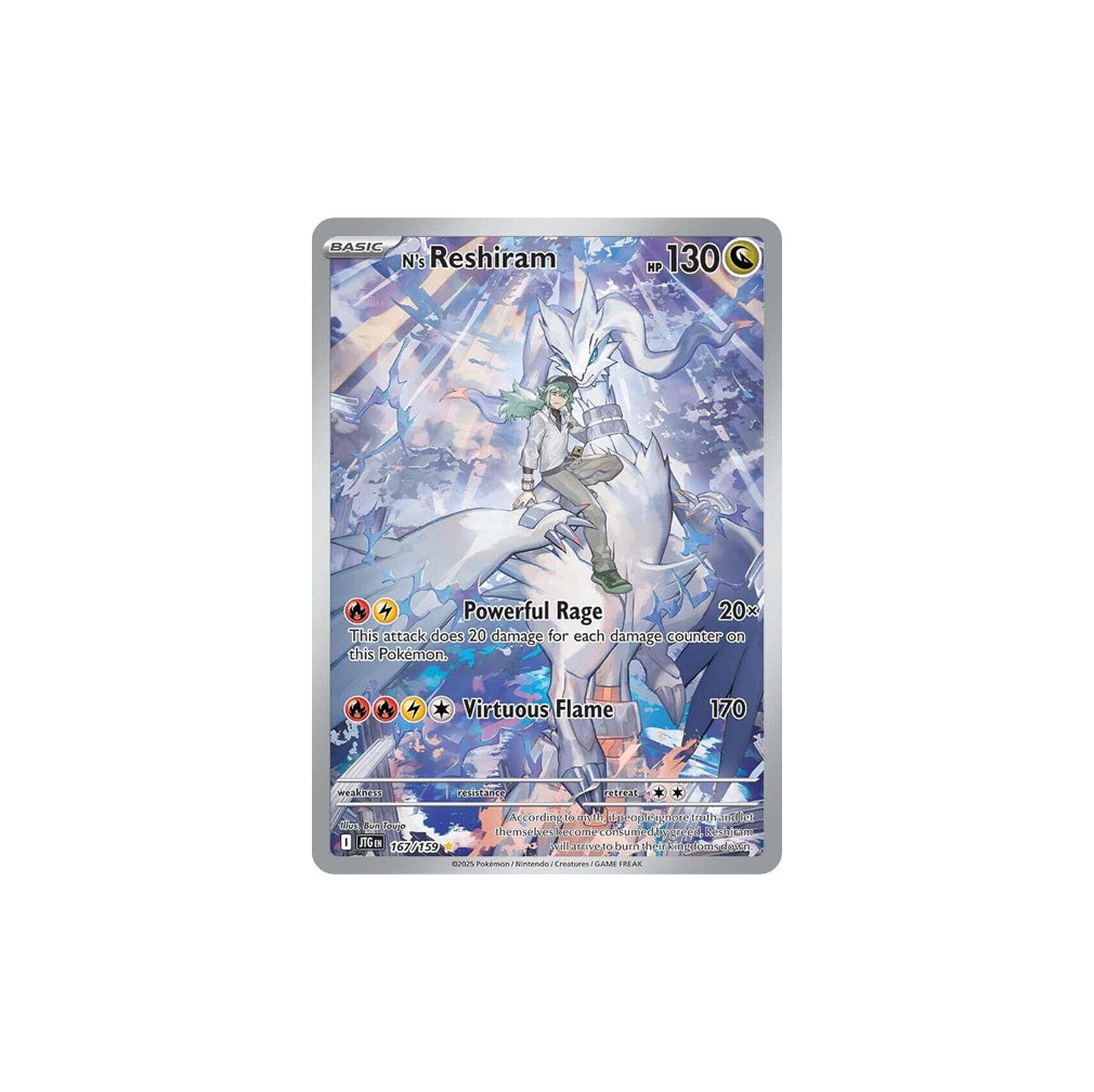 Pokémon N's Reshiram #167 (JTG) - NM/M (Still in Plastic)