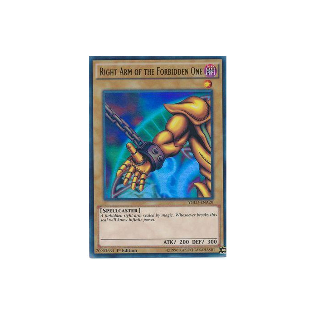 Yu-Gi-Oh! Right Arm Of The Forbidden One (YGLD-ENA20) 1st Edition - GOOD