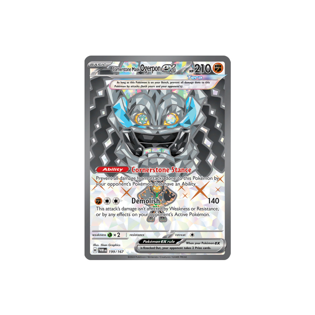 Pokémon Cornerstone Mask Ogerpon Ex #199 (TWM) - NM/M