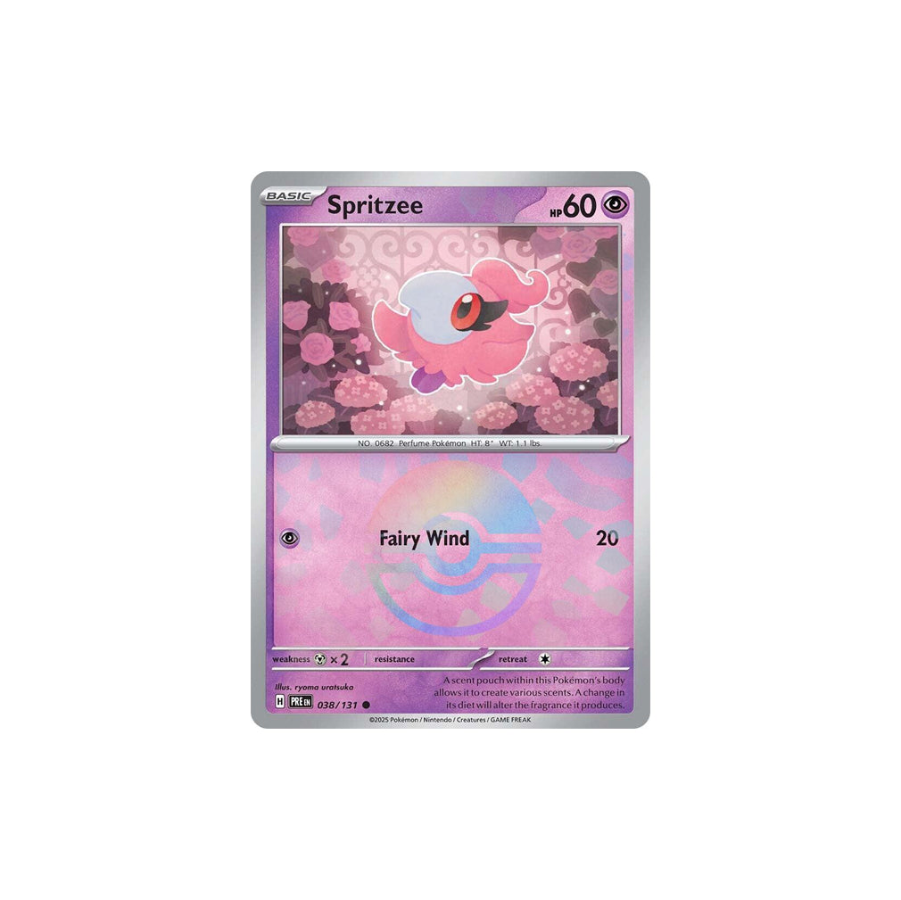 Pokémon Spritzee Pokéball #038 (PRE) - NM/M