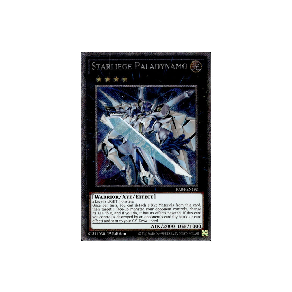 Yu-Gi-Oh! Starliege Paladynamo (RA04-EN193) Platinum Secret Rare - NM/M