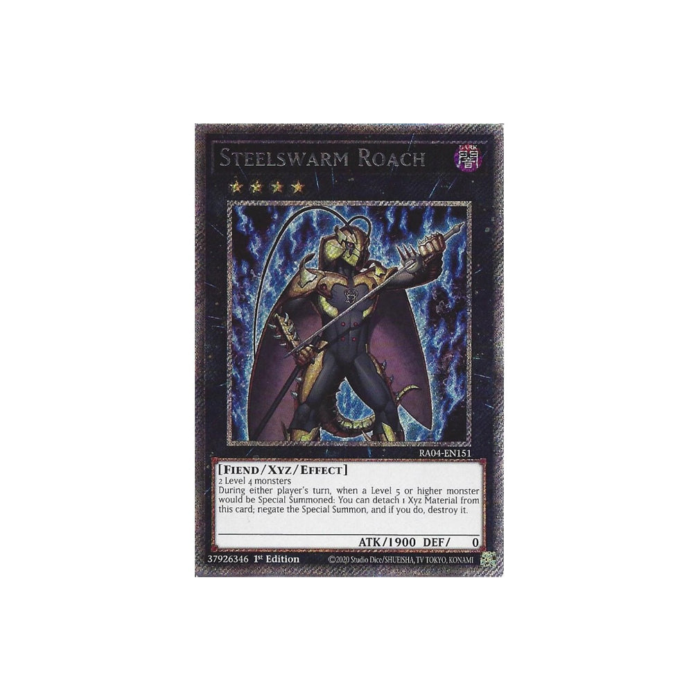 Yu-Gi-Oh! Steelswarm Roach (RA04-EN151) Platinum Secret Rare - NM/M
