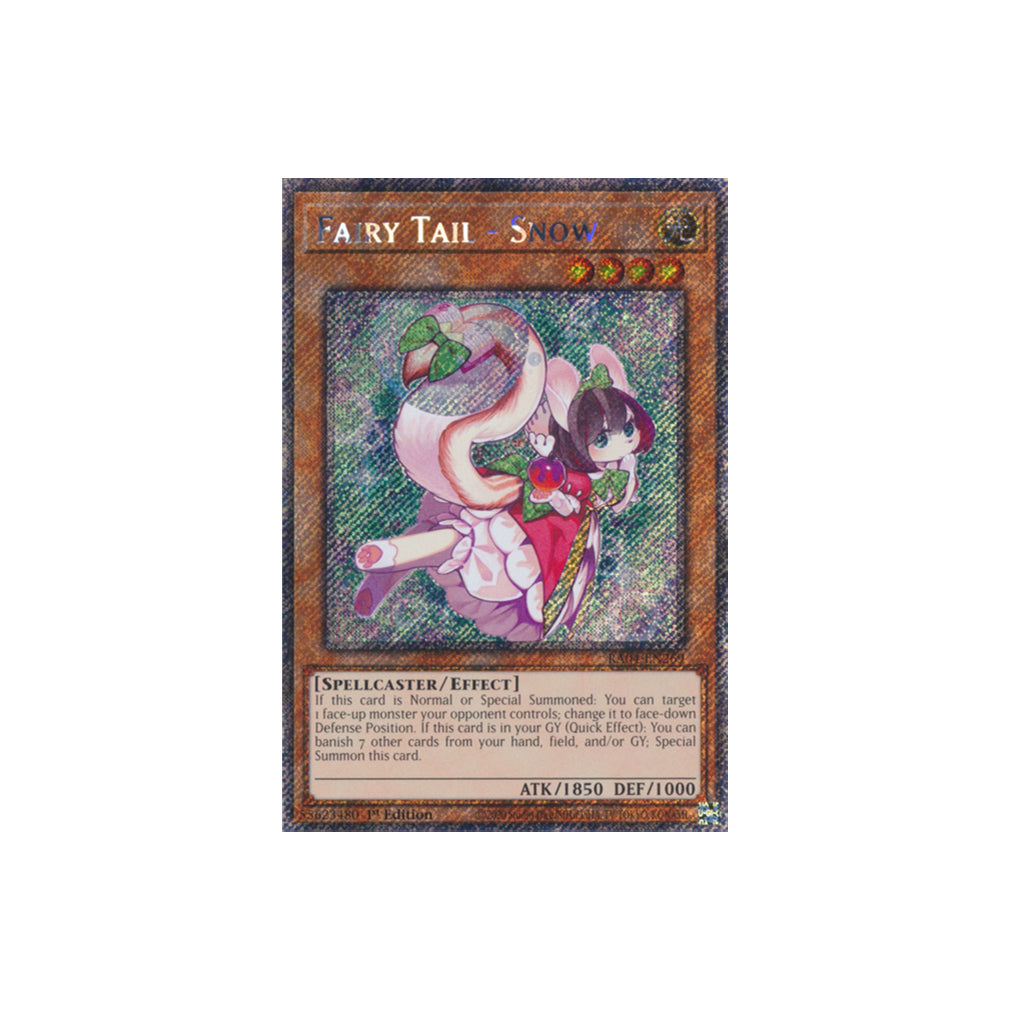Yu-Gi-Oh! Fairy Tail - Snow (RA04-EN269) Platinum Secret Rare - NM/M