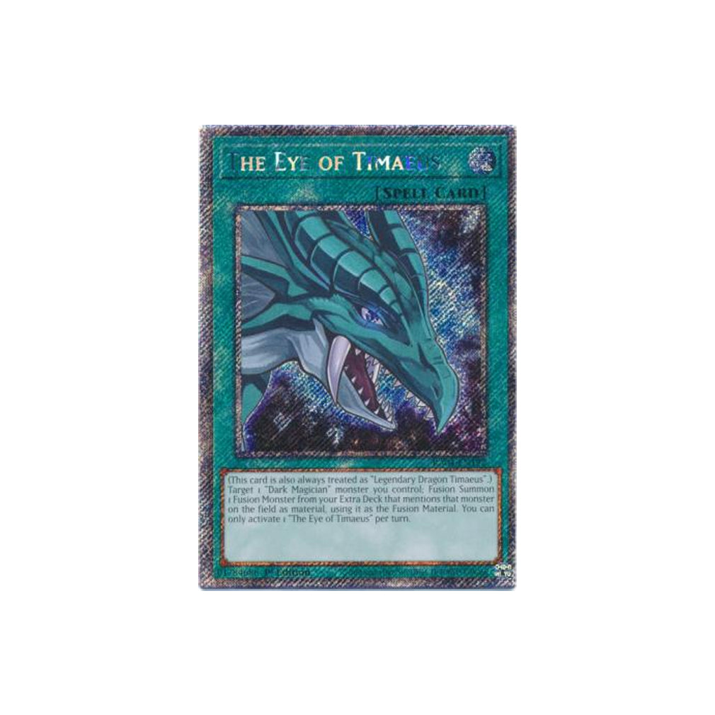 Yu-Gi-Oh! The Eye Of Timaeus (RA04-EN192) Platinum Secret Rare - NM/M