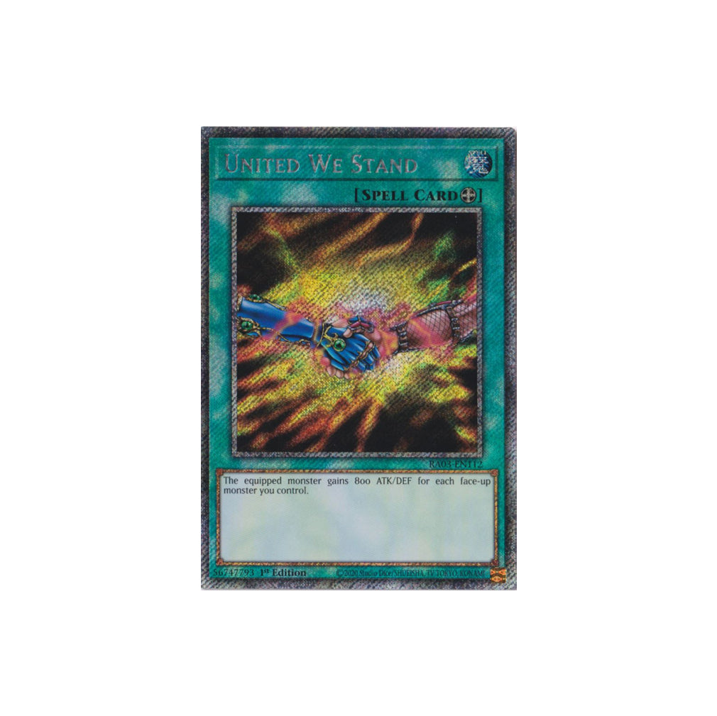 Yu-Gi-Oh! United We Stand (RA03-EN112) Platinum Secret Rare - NM/M