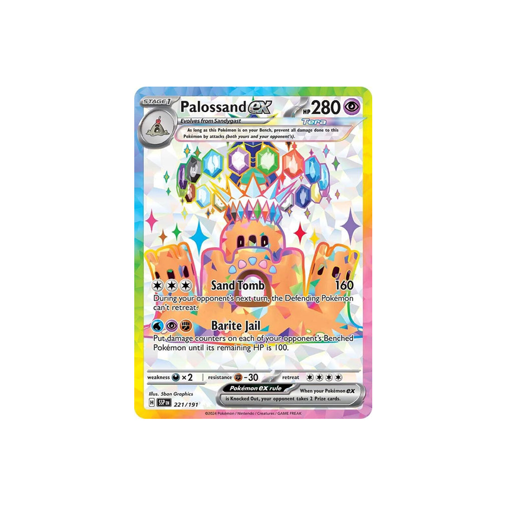 Pokémon Palossand Ex #221 (SSP) - NM/M