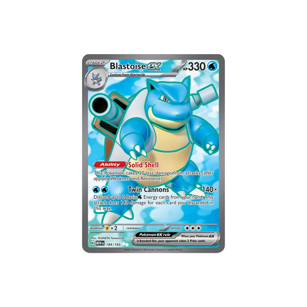 Pokémon Blastoise Ex #184 (151) - NM/M