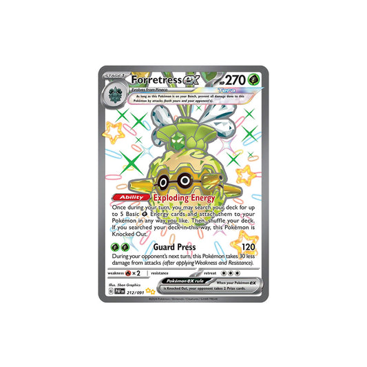 Pokémon Forretress Ex #212 (PAF) - NM/M