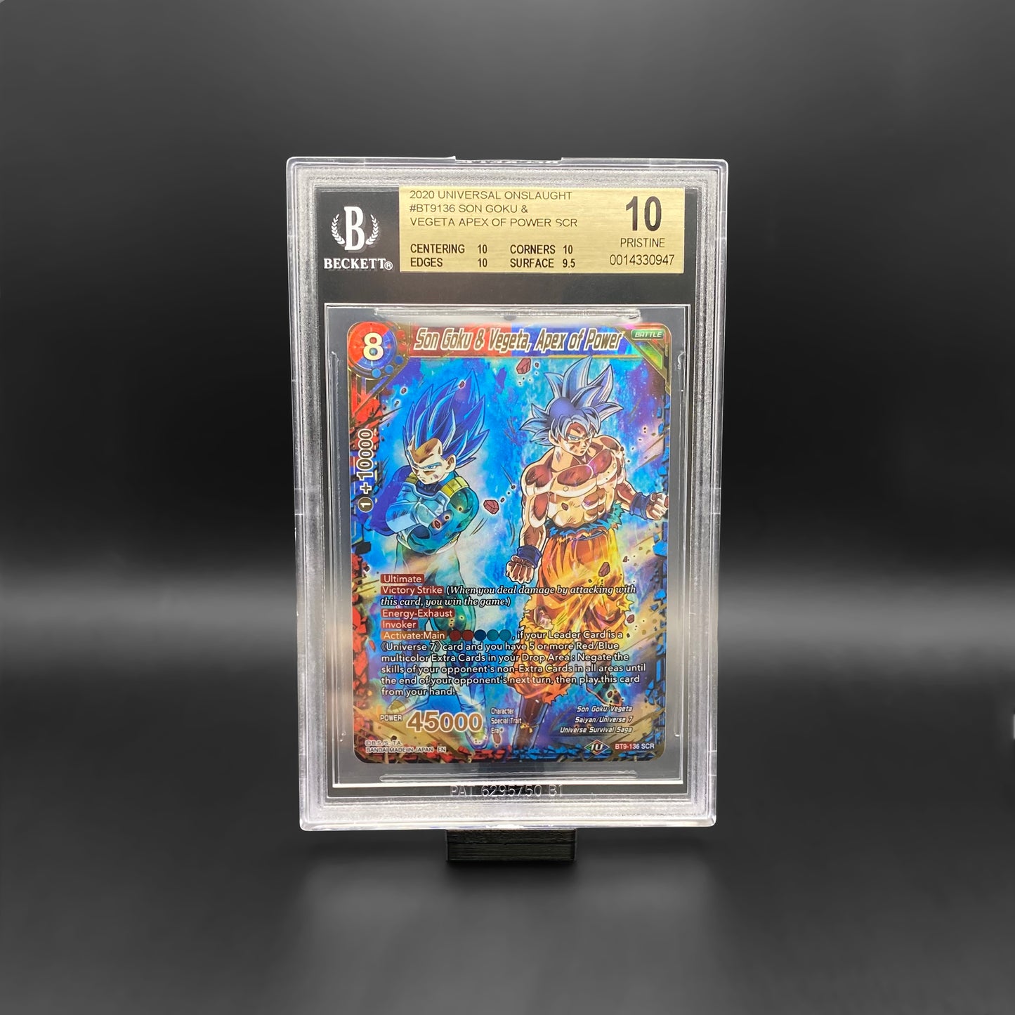 BGS 10 / Son Goku & Vegeta, Apex of Power SCR (BT9-136)