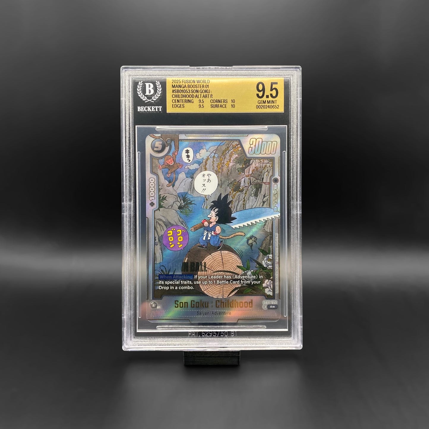 BGS 9.5 / Son Goku : Childhood ALT ART R (SB01-053)