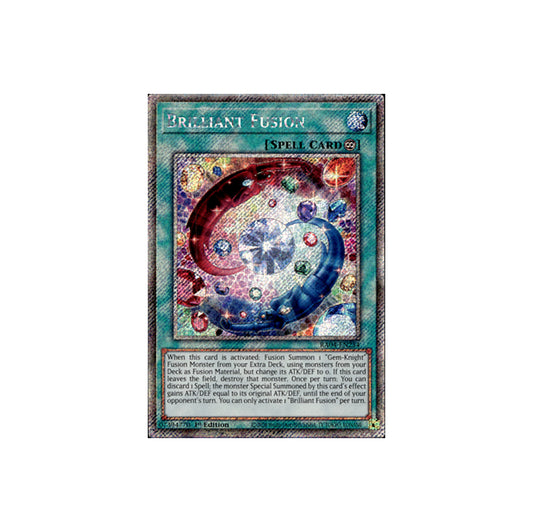 Yu-Gi-Oh! Brilliant Fusion (RA04-EN254) Platinum Secret Rare - NM/M