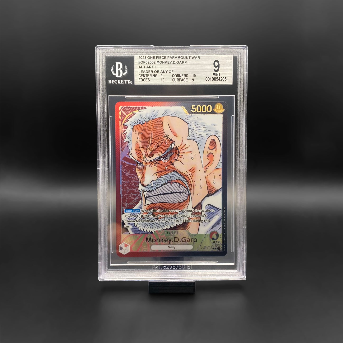 BGS 9 / Monkey.D.Garp ALT ART L (OP02-002)