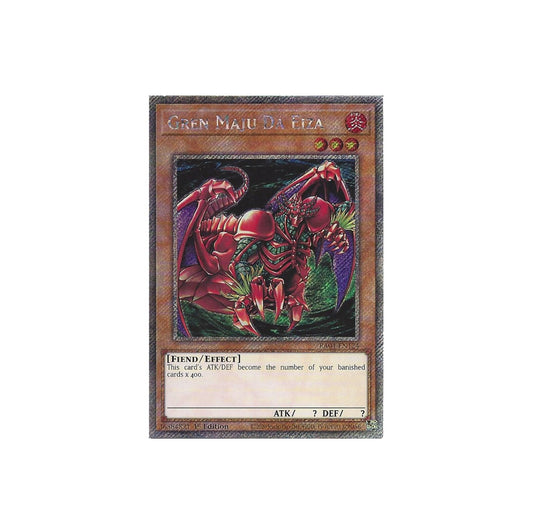 Yu-Gi-Oh! Gren Maju Da Eiza (RA04-EN124) Platinum Secret Rare - NM/M
