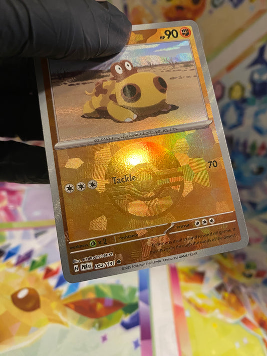 Pokémon Hippopotas Pokéball #052 (PRE) - NM/M