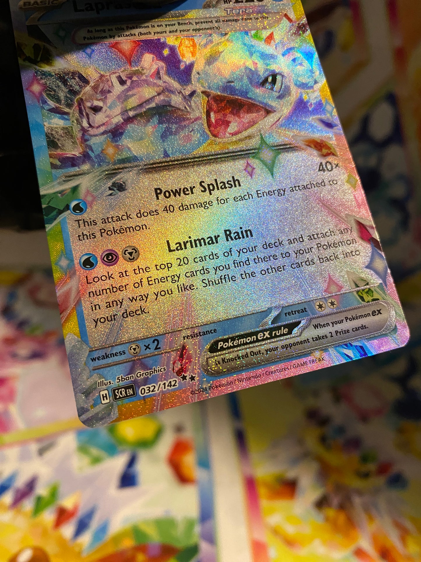 Pokémon Lapras Ex #032 (SCR) - NM/M