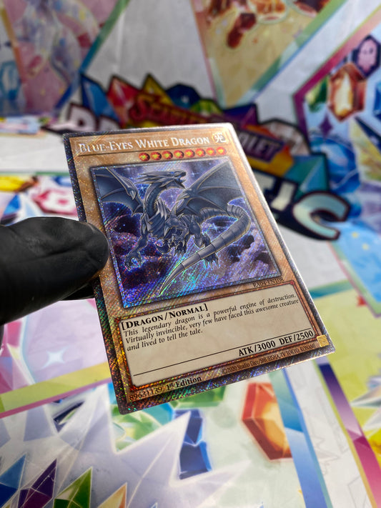 Yu-Gi-Oh! Blue-Eyes White Dragon (RA04-EN108) Platinum Secret Rare - NM/M