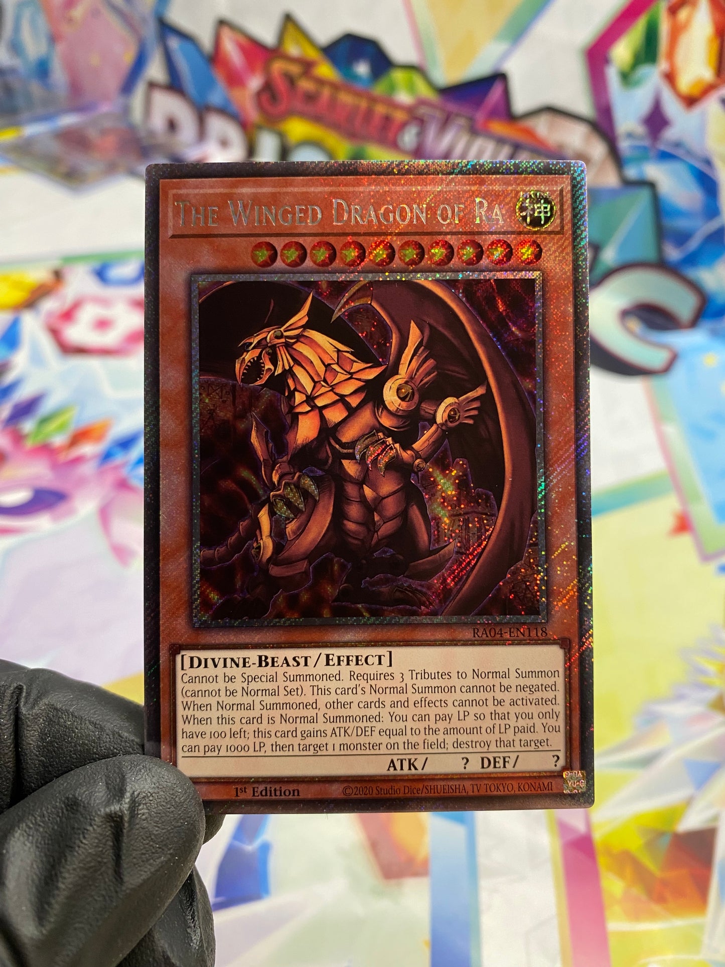 Yu-Gi-Oh! The Winged Dragon Of Ra (RA04-EN118) Platinum Secret Rare - NM/M