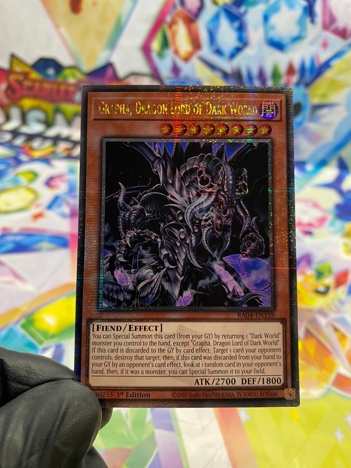 Yu-Gi-Oh! Grapha, Dragon Lord Of The Dark World (RA04-EN159) Quarter Century Secret Rare - NM/M