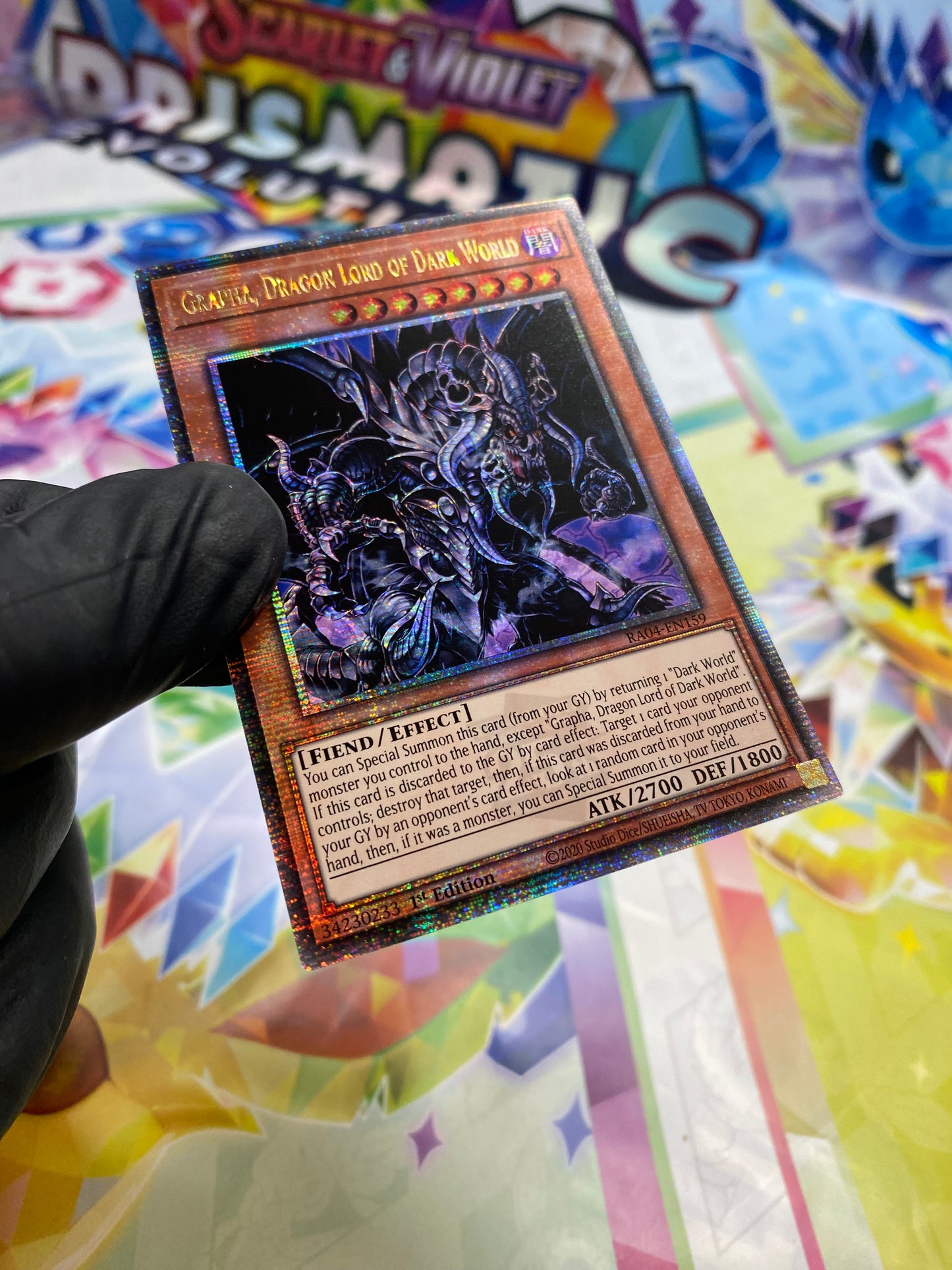 Yu-Gi-Oh! Grapha, Dragon Lord Of The Dark World (RA04-EN159) Quarter Century Secret Rare - NM/M