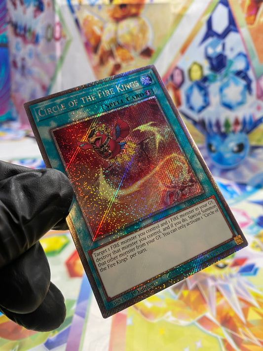 Yu-Gi-Oh! Circle Of The Fire Kings (RA04-EN195) Platinum Secret Rare - NM/M