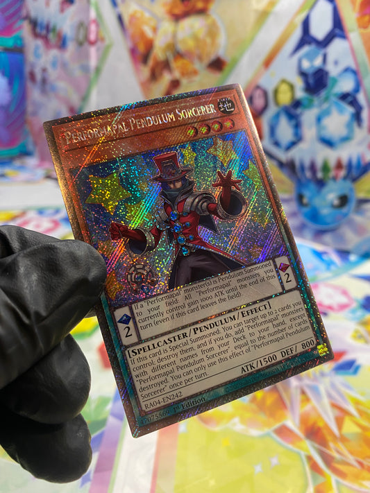 Yu-Gi-Oh! Performapal Pendulum Scorcerer (RA04-EN242) Platinum Secret Rare - NM/M