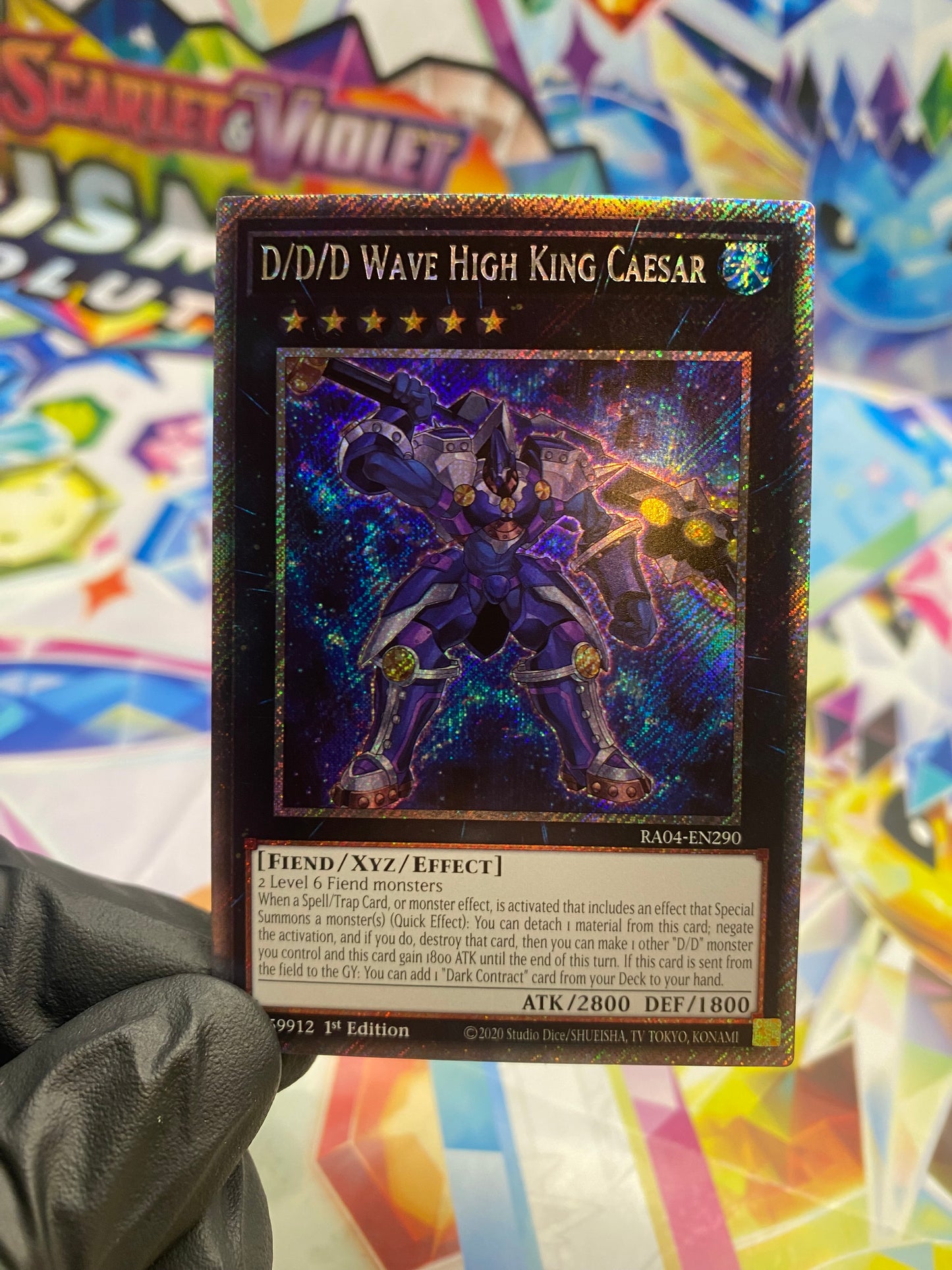 Yu-Gi-Oh! D/D/D Wave High King Caesar (RA04-EN290) Platinum Secret Rare - NM/M