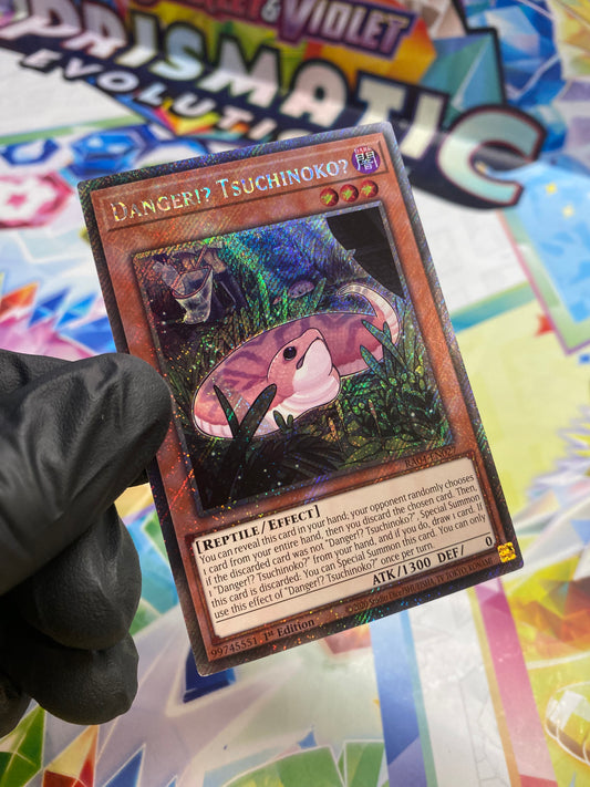 Yu-Gi-Oh! Danger!? Tsuchinoko? (RA04-EN027) Platinum Secret Rare - NM/M